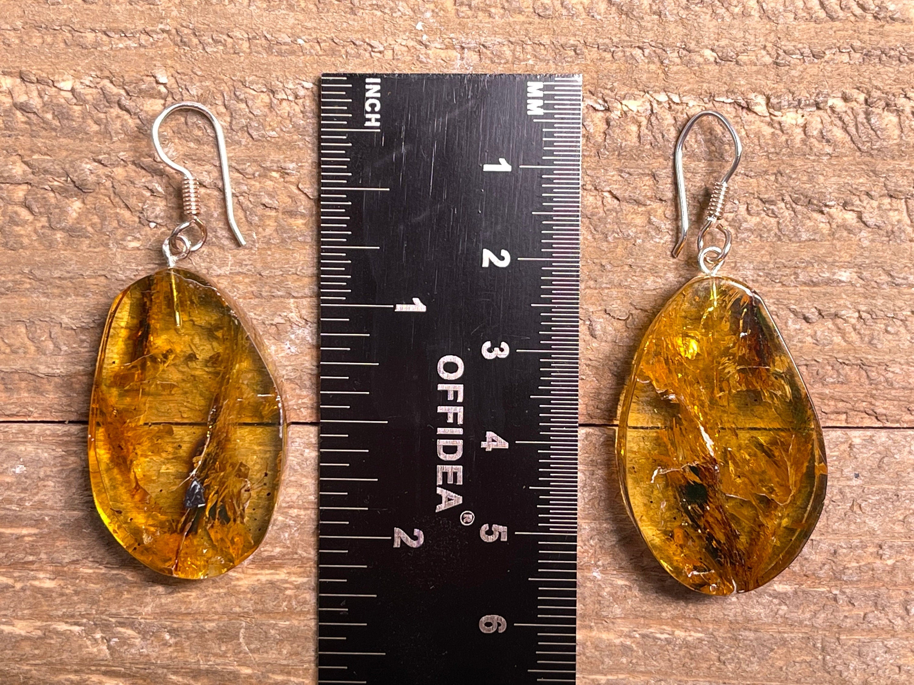 AMBER Crystal Earrings – Handmade Statement Dangle Earrings with Healing Stones | Elegant Jewelry for Women, Boho Chic Accessories for Parties & Everyday Wear