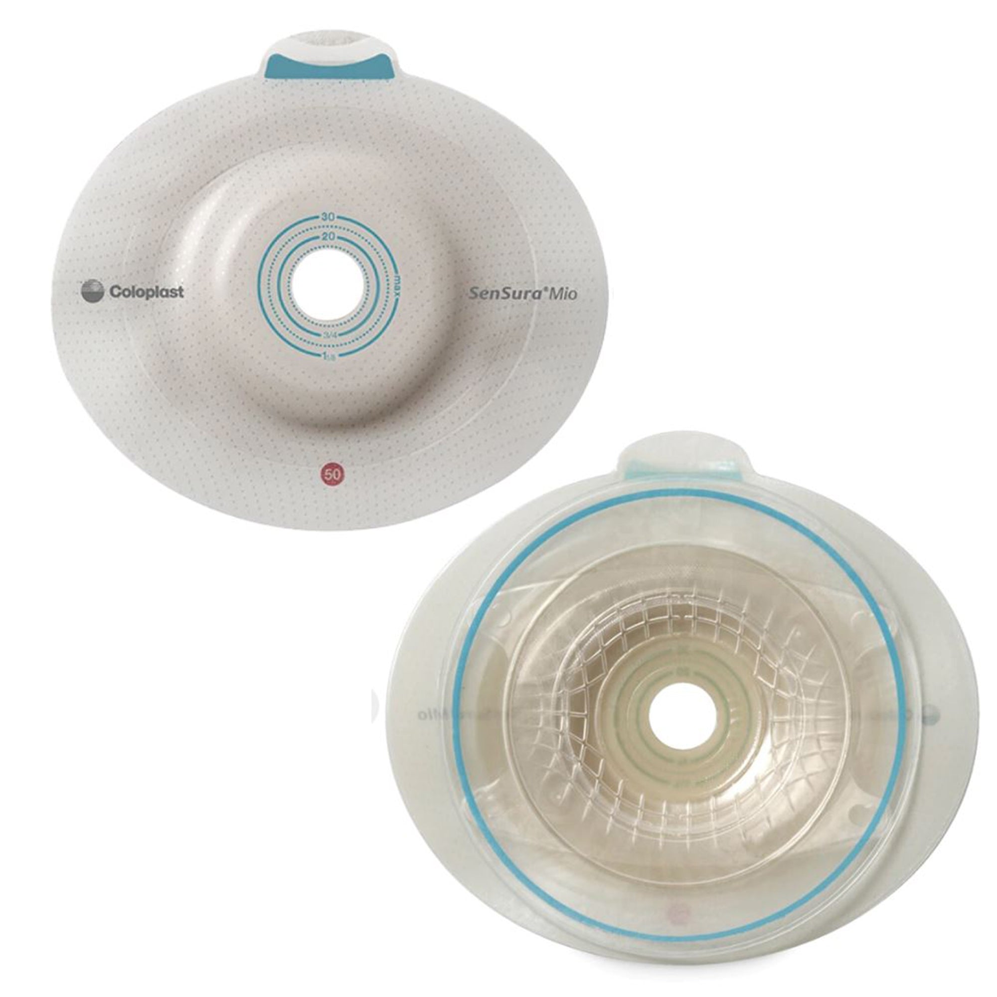 Coloplast SenSura Mio Click 2-Piece Ostomy Pouch System - Deep Convex Cut-to-Fit Barrier (3/8