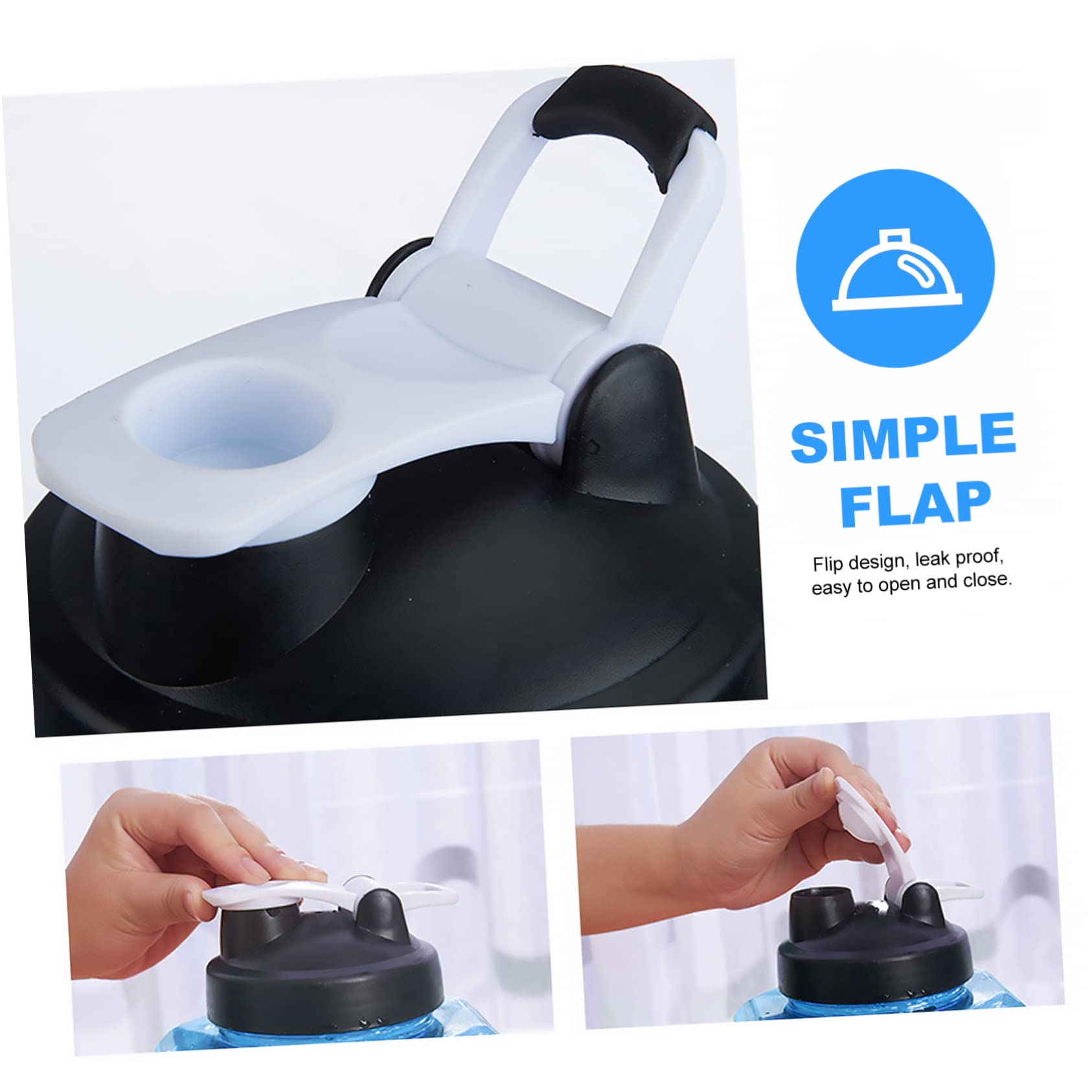 BESPORTBLE 2600ml Dumbbell Shaped Water Bottle - Leak Proof & Durable Gym Bottle for Fitness, School & Office - Perfect for Workouts, Hydration at Work & Sports Activities