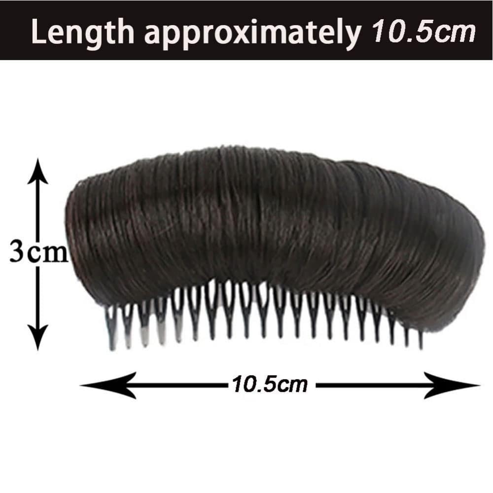 Bump It Up Hair Bun Clip - Invisible False Hair Base Set with Sponge Styling Insert & Comb | DIY Voluminous Hairstyle Accessories for Women & Girls | Perfect for Weddings, Parties & Everyday Styling
