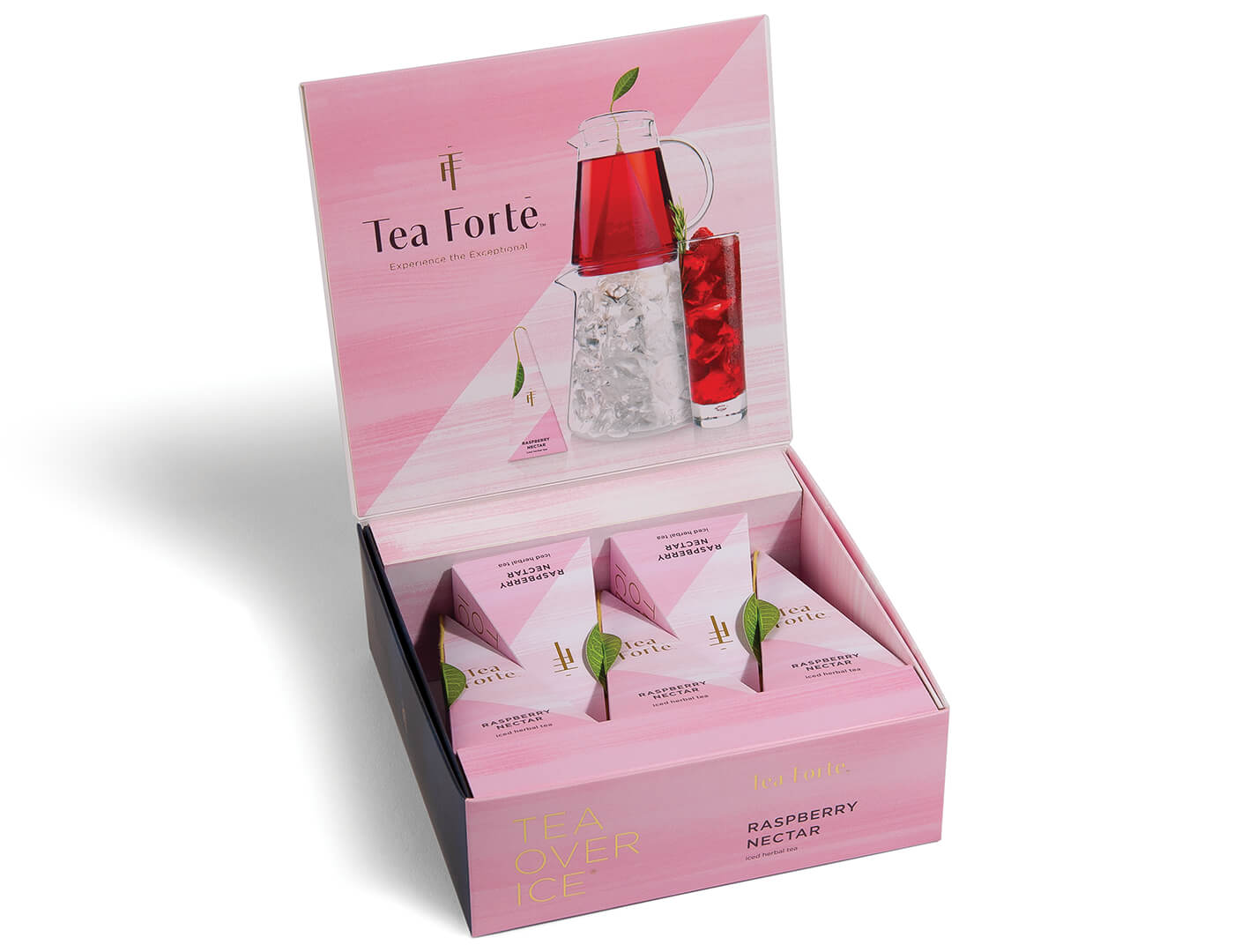 Premium Iced Raspberry Nectar Tea Bags - 5 Pack Box | Refreshing Cold Brew Tea for Summer, Picnics & Office Break | USDA Organic, Caffeine-Free Herbal Tea