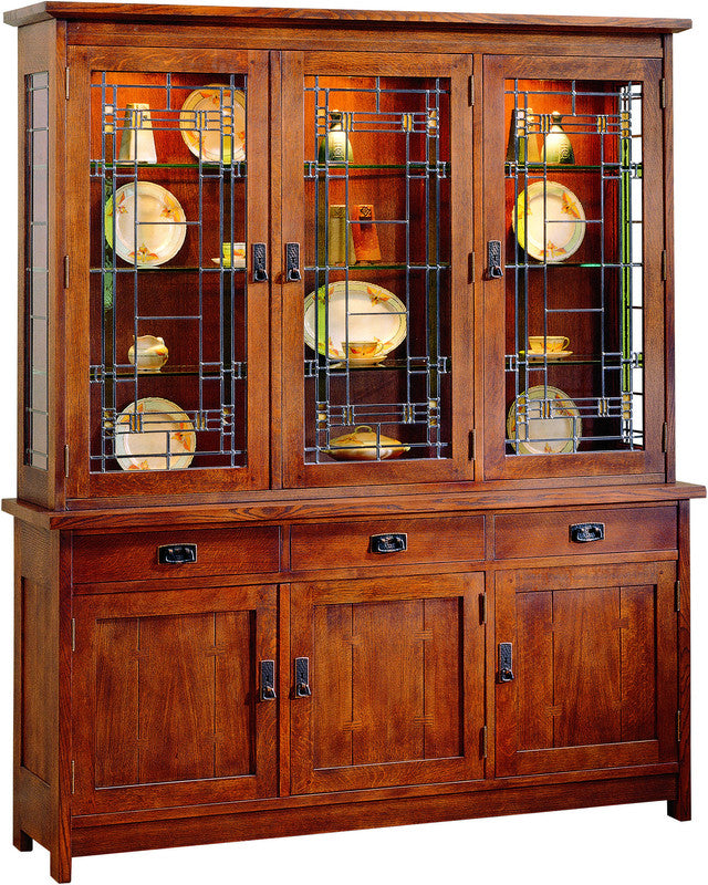 3-Door China Cabinet - Elegant Storage for Dining Room, Kitchen & Home Decor | Perfect for Displaying Fine China, Glassware & Collectibles