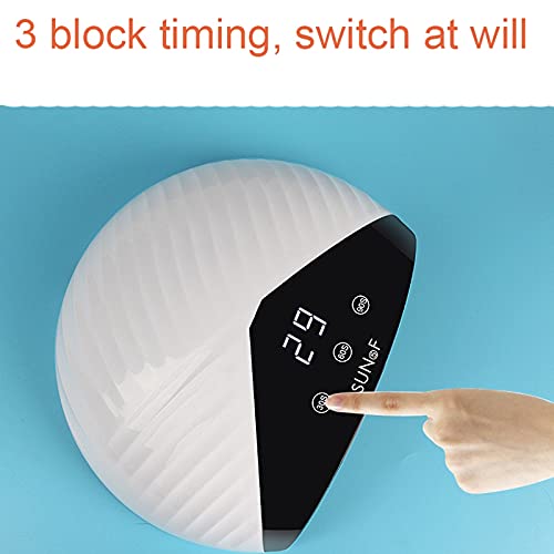 36W Professional LED Nail Lamp for Gel Polish Curing - LCD Display with Auto Sensor, 12 Timer Settings - Perfect for Home Manicure & Nail Salon Use