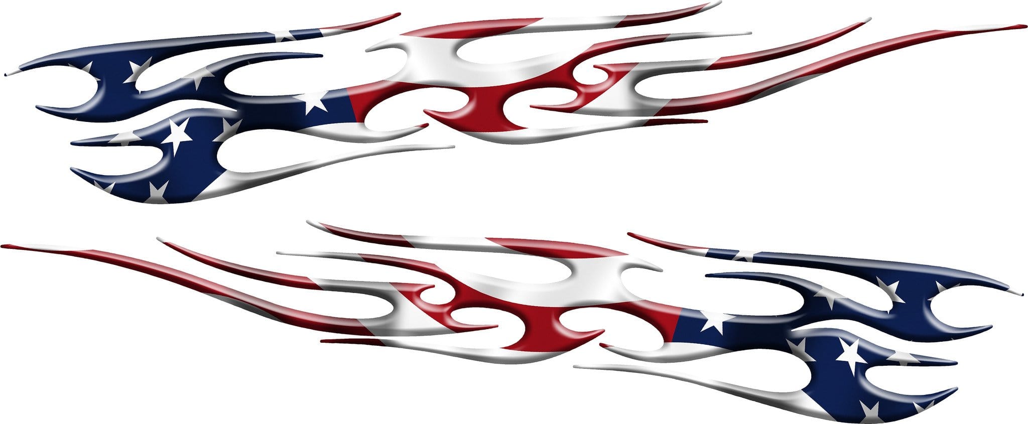 Patriotic American Flag Flames Vinyl Boat Decals - High-Quality Waterproof Graphics for Boats, Cars & Trucks - Perfect for 4th of July, Memorial Day & Veterans Day Decorations