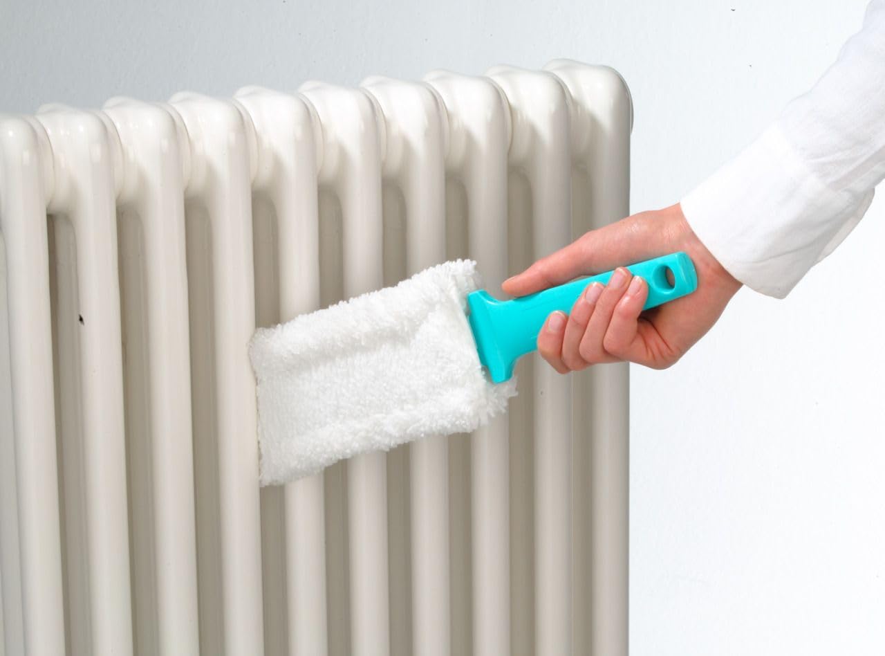 Leifheit Floretta Radiator Cleaner - Efficient Dust & Dirt Remover for Home Heating Systems | Perfect for Radiator, Baseboard & Vent Cleaning