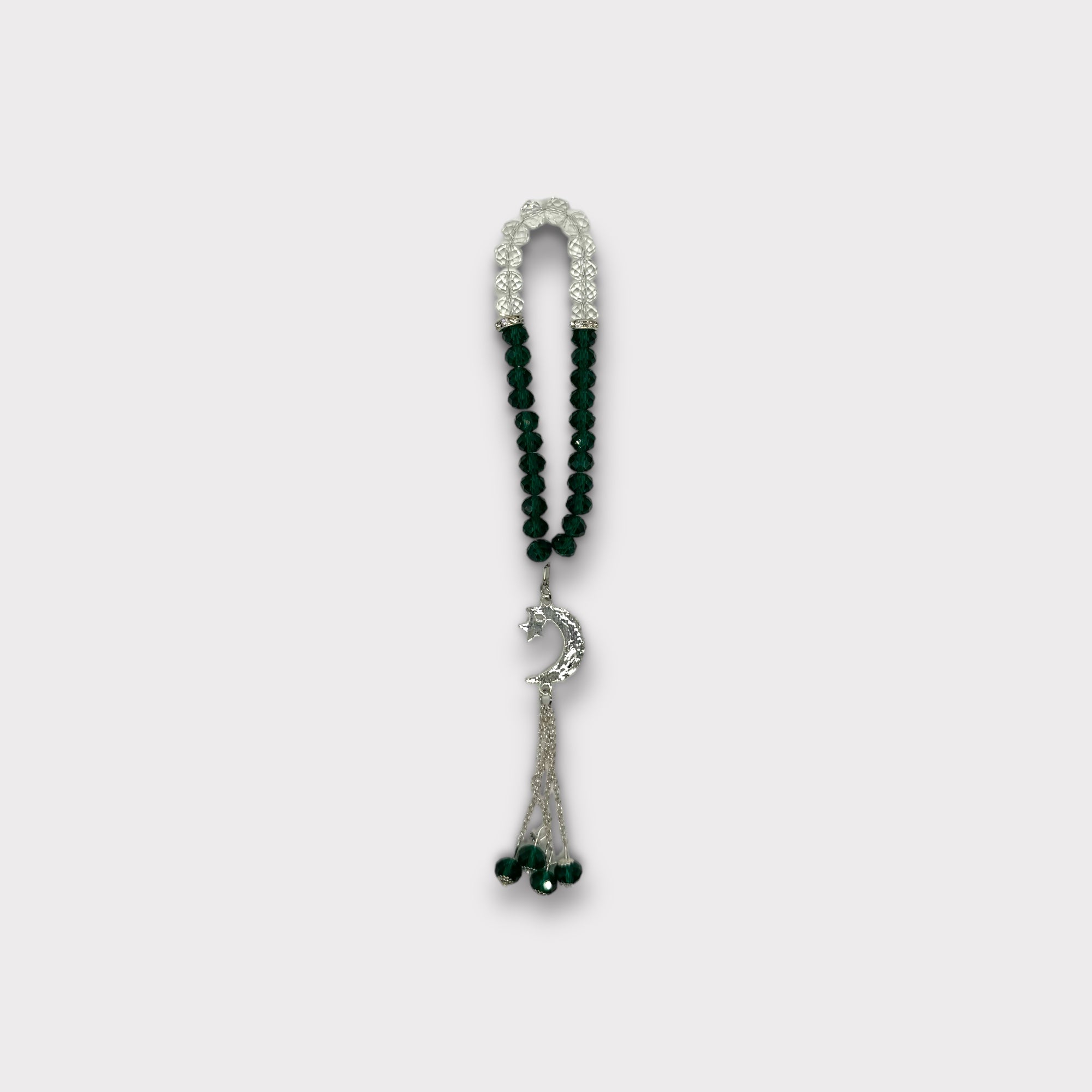 Premium Crescent Moon Tasbih - Islamic Prayer Beads for Meditation & Dhikr - Perfect for Daily Worship, Stress Relief & Spiritual Connection