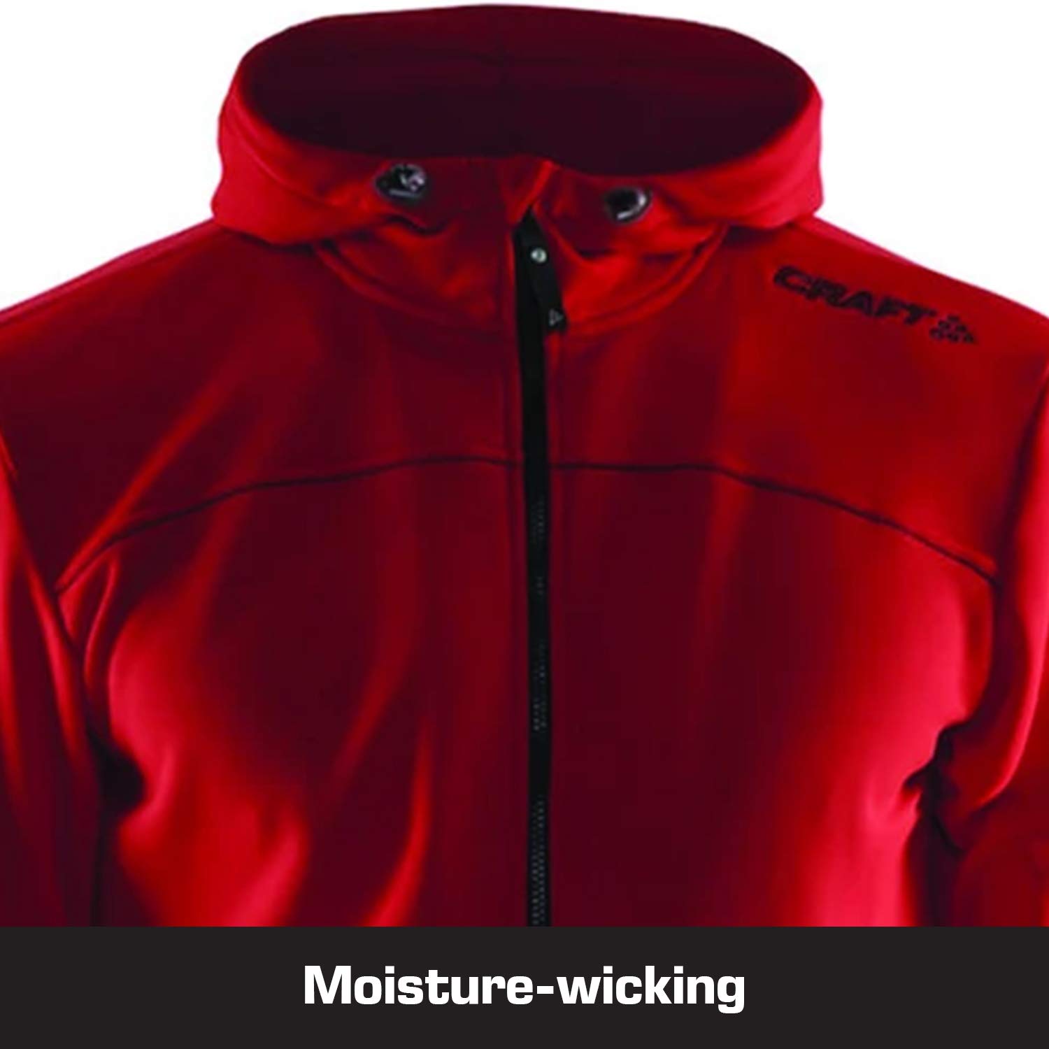 Craft Leisure Full-Zip Men's Hoodie Sweatshirt - Soft & Comfortable Pullover for Casual Wear, Gym, and Outdoor Activities