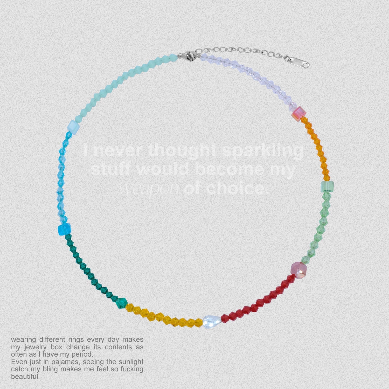 SlackOff Colorful Light and Shadow Necklace - Trendy LED Pendant for Women | Perfect for Parties, Raves & Night Out Accessories