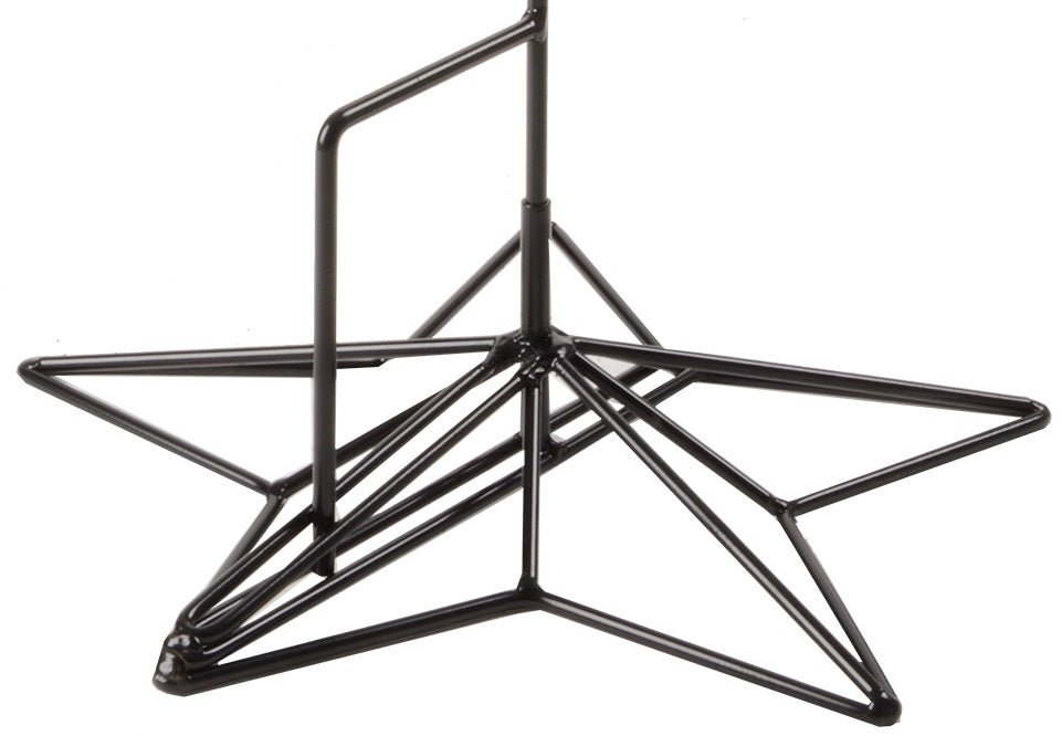 Premium Wrought Iron Wine Bottle & Glass Holder with Powder Coated Finish - Outdoor Wine Rack for Patio, Garden & Backyard Entertaining - Made in USA