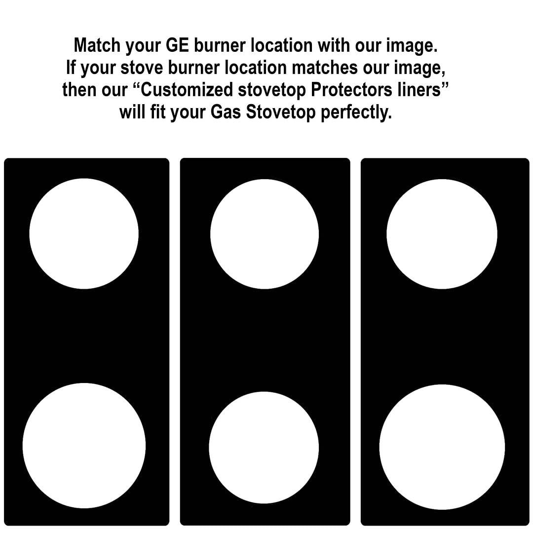 Premium Plus Stove Protectors for GE Gas Range Model ZDP486NDNSS | Custom Cut & Easy to Clean Stove Liner | Made in USA | Perfect for Kitchen Safety & Stainless Steel Appliance Protection