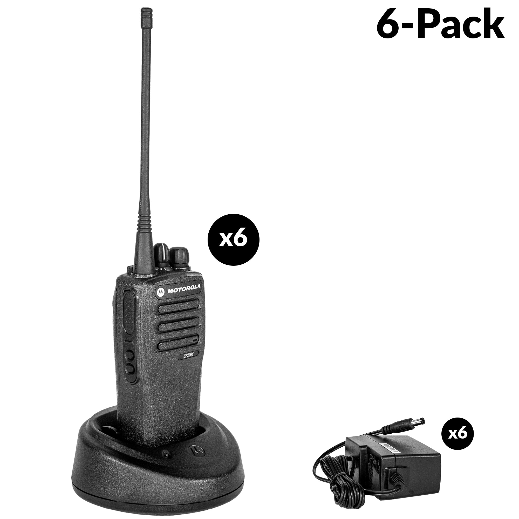 Motorola CP200D Two-Way Radio - Long Range Walkie Talkie for Business & Outdoor Adventures | Durable & Reliable Communication for Construction, Events, and Emergency Teams