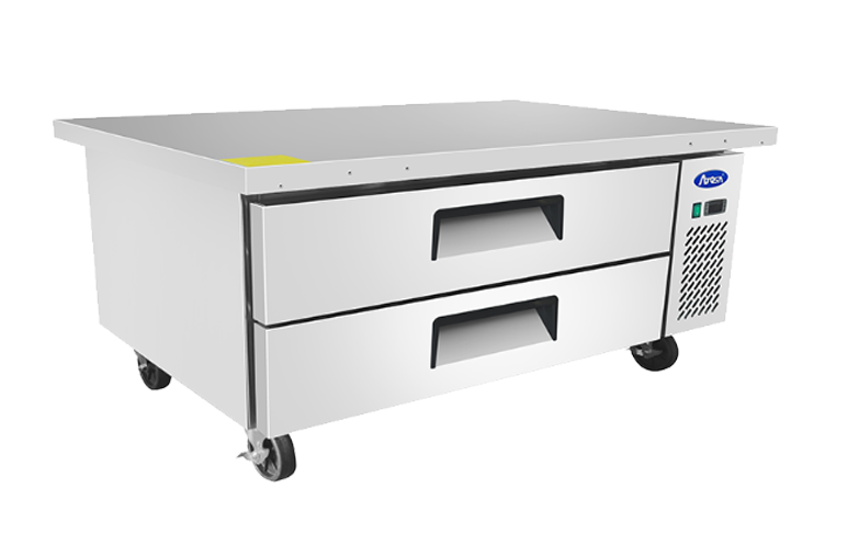 Atosa 60-Inch Stainless Steel Commercial Chef Base with 2 Drawers - Heavy Duty Kitchen Workstation for Restaurants & Catering Services