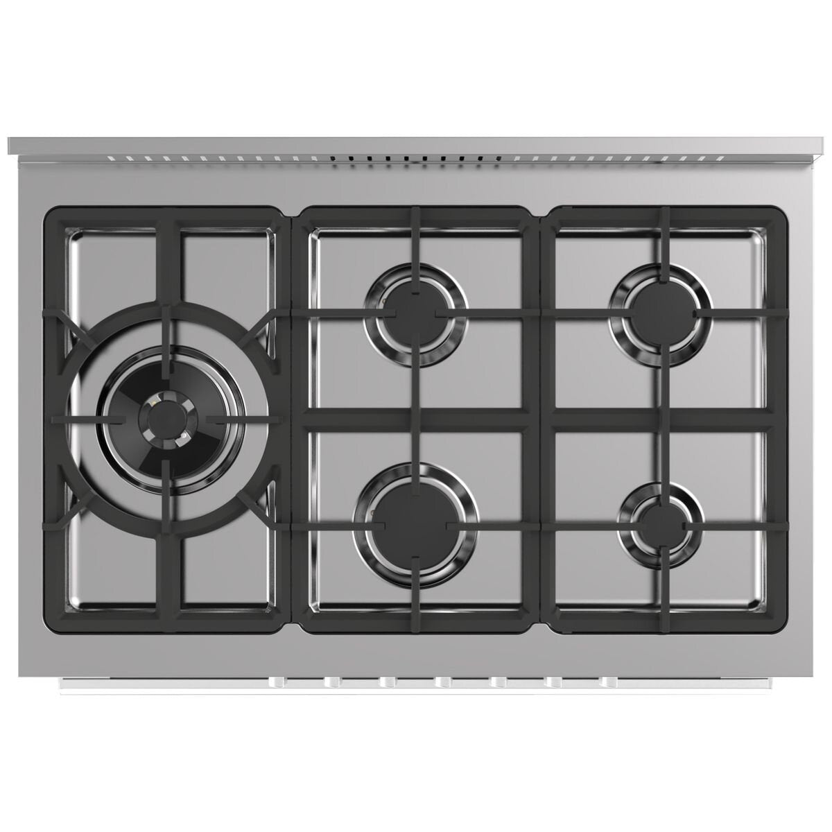 **Glem Gas 90cm Premium Freestanding Dual Fuel Cooker - Matte Black GS965GEMB | Made in Italy | 2-Year Warranty | Ideal for Modern Kitchens & Professional Cooking**