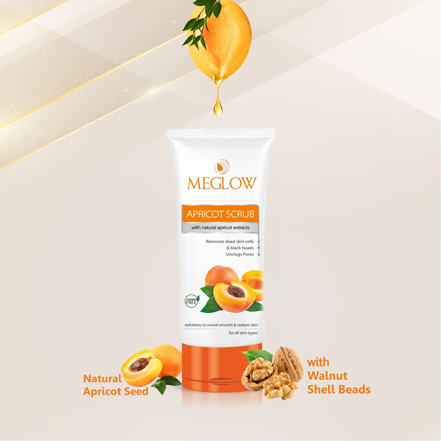 **Meglow Men's Skincare Kit - 3-Piece Set with Fairness Cream (50g), Apricot Scrub (70g), & Refreshing Face Wash (70g) | Aloe Vera, Vitamin E, Natural Extracts | Brightens, Exfoliates & Cleanses | Perfect for Daily Skincare & Gifts**