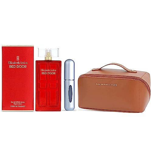 Elizabeth Red Door Perfume for Women - 3.3 oz Eau de Toilette Spray Gift Set with Travel Bag & Empty Travel-Size Bottle | Perfect for Everyday Wear, Special Occasions & On-the-Go Fragrance Touch-Ups