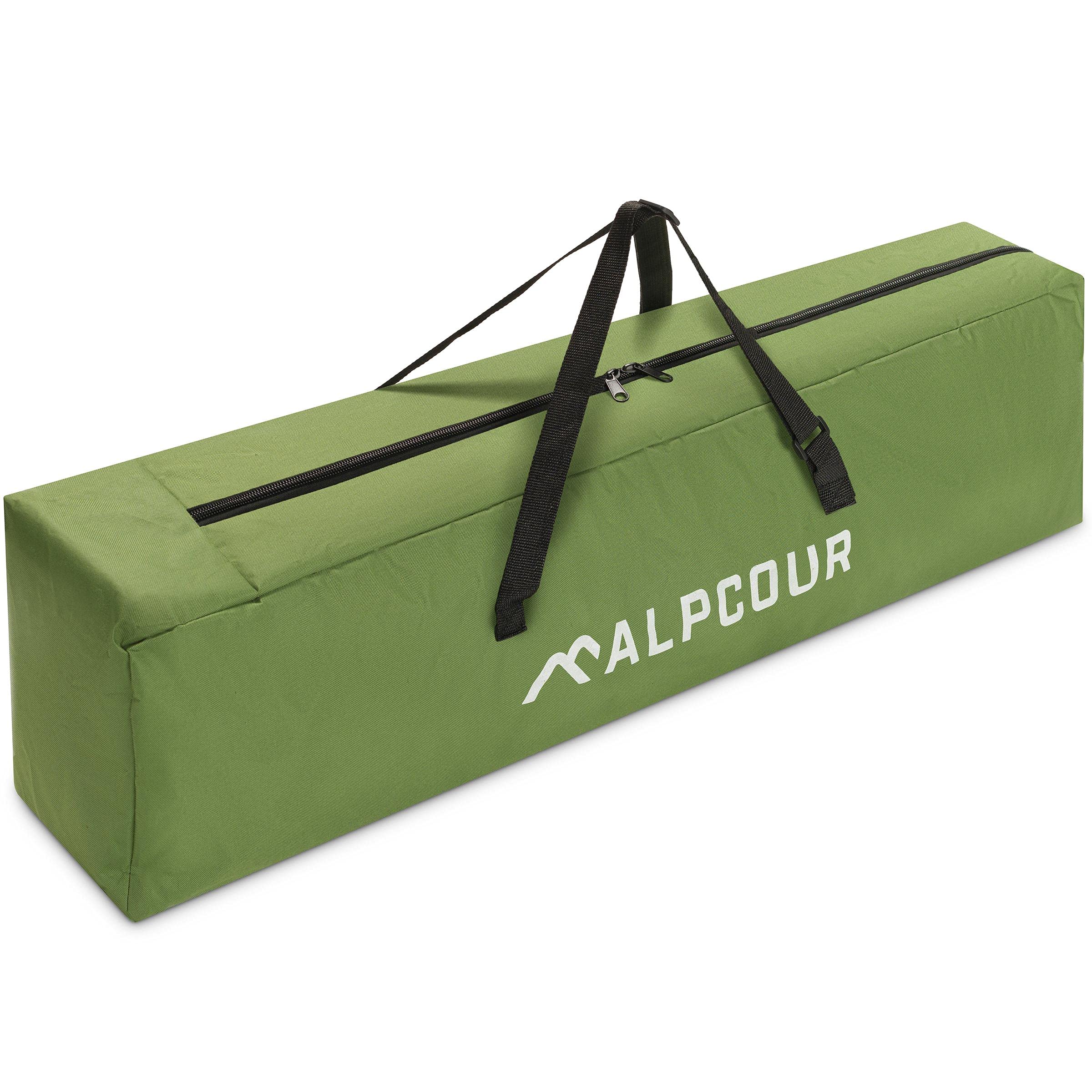 Alpcour 42 Inch Heavy Duty Camping Cot Bag - Durable Polyester Replacement Storage Bag for Outdoor Camping, Travel, Beach & Home Use - Fits Most Cots & Chairs - Portable, Compact & Easy to Store | Perfect for Camping Trips, Picnics, Beach Outings & Garage Organization