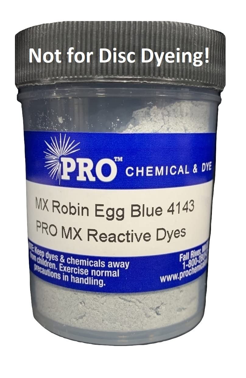 PRO MX Reactive Dye 8oz (227g) - Robin Egg Blue Fabric Dye for Cotton, Silk & Wool - Perfect for Tie-Dye, Batik & DIY Clothing Projects