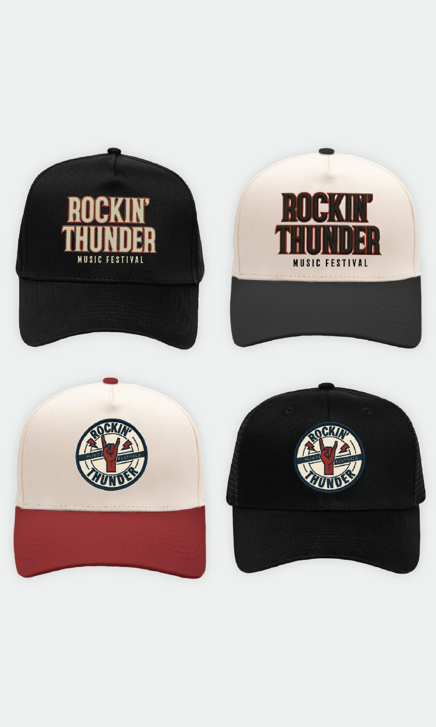 Rockin' Thunder Snapback Hats for Men & Women - Adjustable Baseball Cap with Premium Embroidery - Perfect for Outdoor Sports, Concerts & Streetwear Fashion