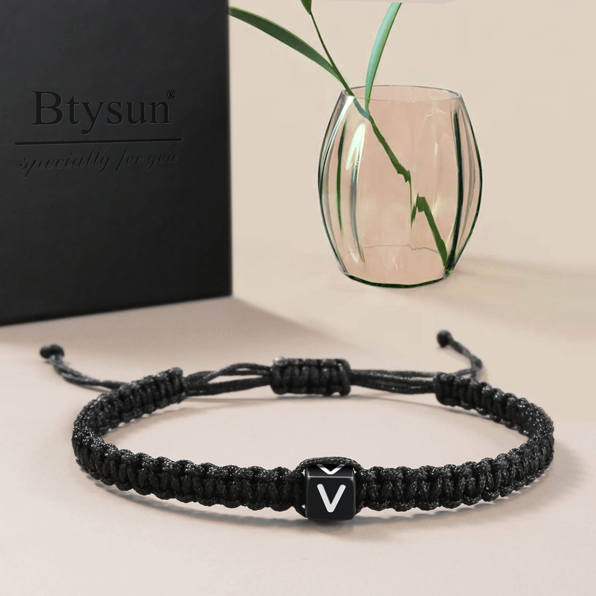 Personalized Initial Bracelets for Women & Men - Custom Letter A-Z Charm, Adjustable Braided Jewelry - Perfect Birthday, Graduation, Mother's Day, Christmas & Valentine's Day Gifts for Her, Teen Girl, Best Friend & Mom - Ideal for Everyday Wear, Special Occasions & Thoughtful Gifting