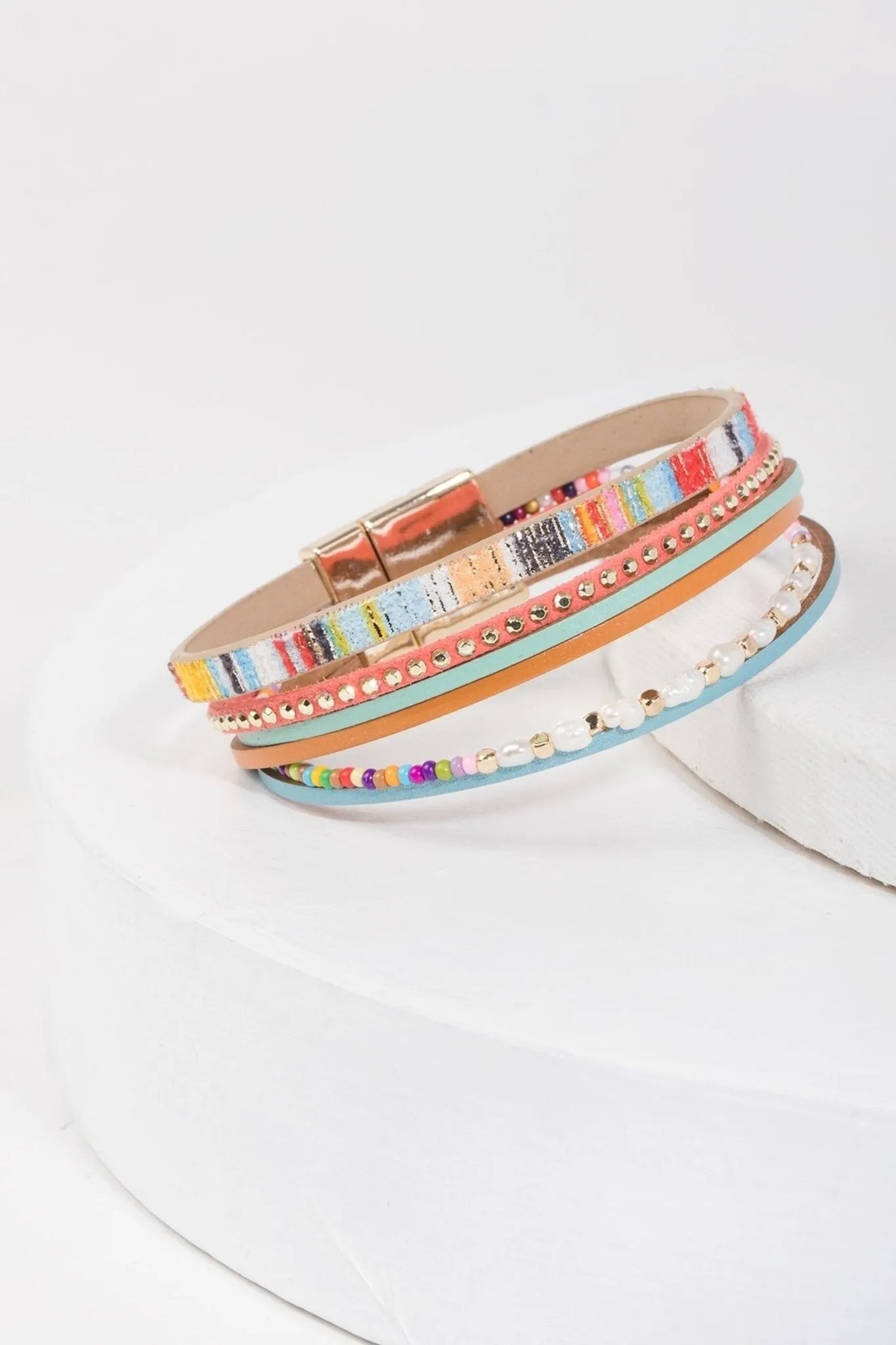 Handmade Curacao Beaded Bracelet - Colorful Glass Bead Jewelry for Women - Perfect for Beach Vacations, Summer Outfits & Boho Fashion