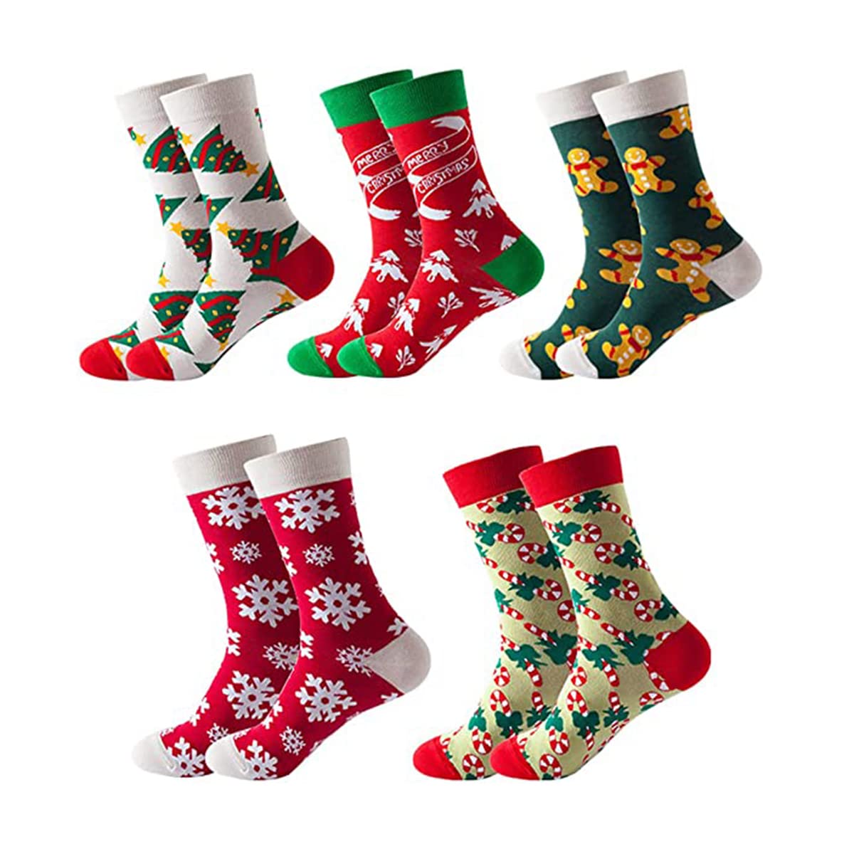 GuaziV Women's Colorful Cute Crew Socks - Soft Cotton Funny Novelty Socks for Women - Perfect Gift for Her, Casual Wear, Office, Gym & Everyday Comfort
