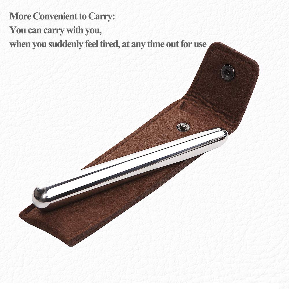 10-Piece Stainless Steel Gua Sha Massage Wand Set - Professional Face & Body Acupressure Therapy Tools for Deep Tissue Relief, Myofascial Release & Pain Management - Perfect for Home Spa, Self-Care & Relaxation Routines