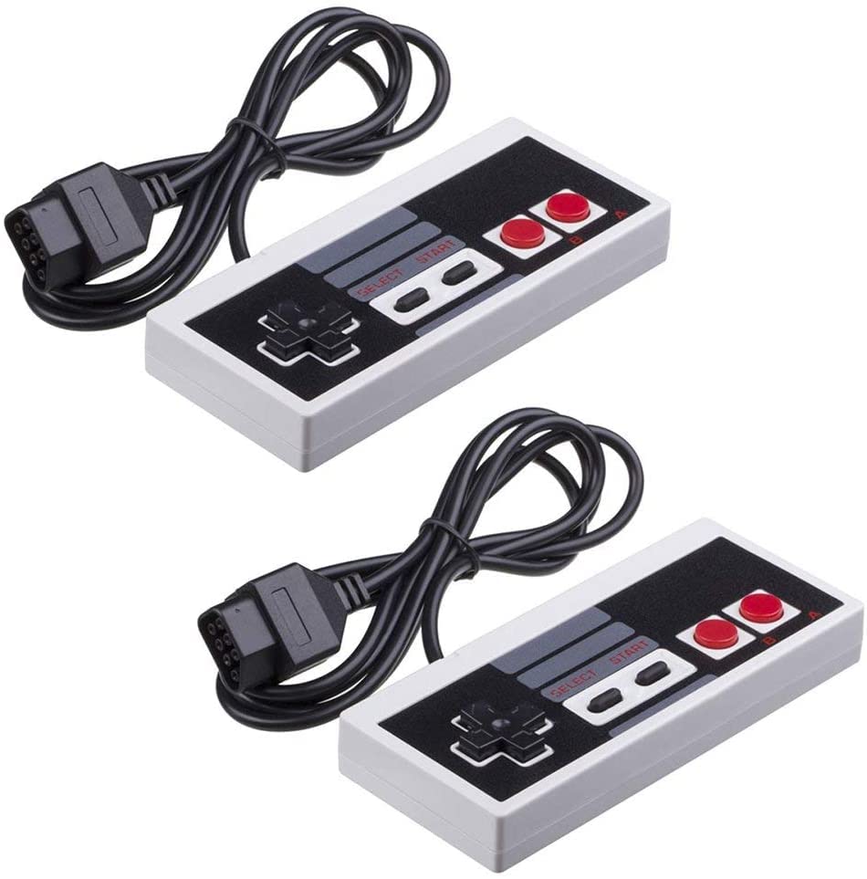 Original Nintendo NES Controller - 2 Pack Classic Gamepad for NES Console | Retro Gaming Accessories for Classic Nintendo Entertainment System | Perfect for Home Gaming & Collector's Display