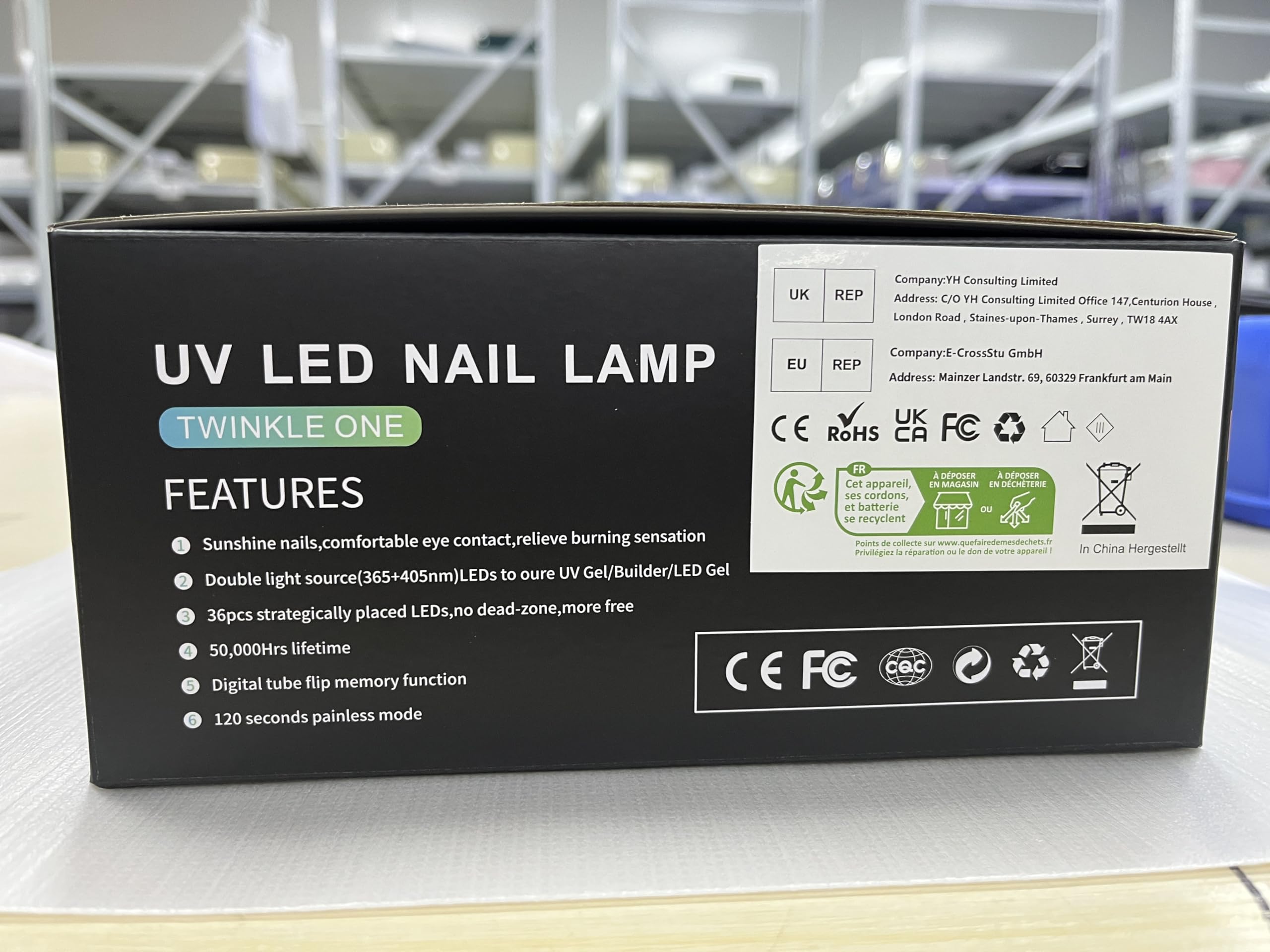 BETE Wireless LED Nail Lamp, 72W Rechargeable UV LED Gel Nail Dryer for Salon & Home Manicure - Perfect for Gel Polish Curing & Nail Art Drying