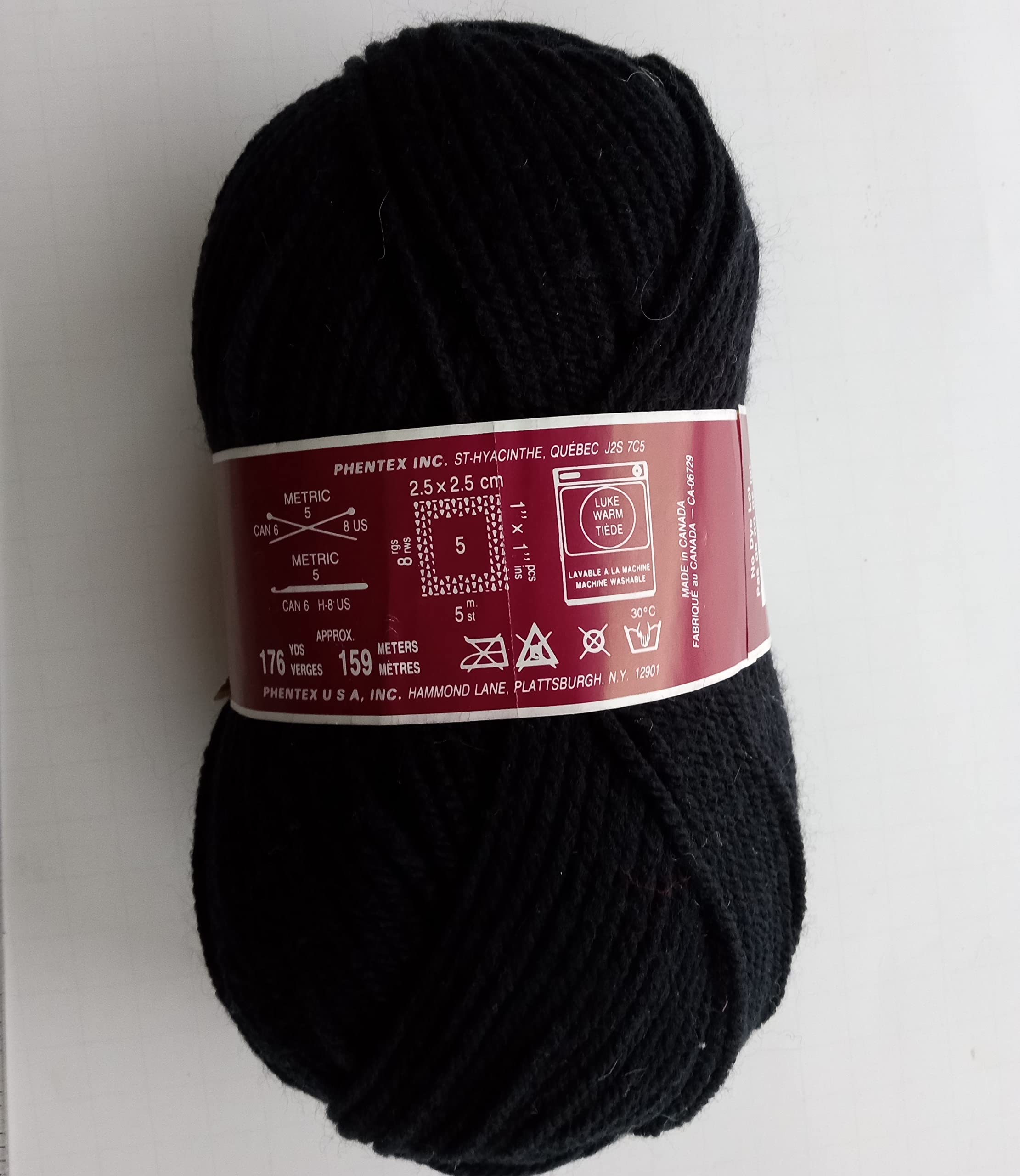 Premium Black Worsted Weight Knitting & Crochet Yarn - Soft, Durable, and Versatile for Scarves, Hats, and Blankets | Perfect for DIY Crafting and Cozy Winter Projects