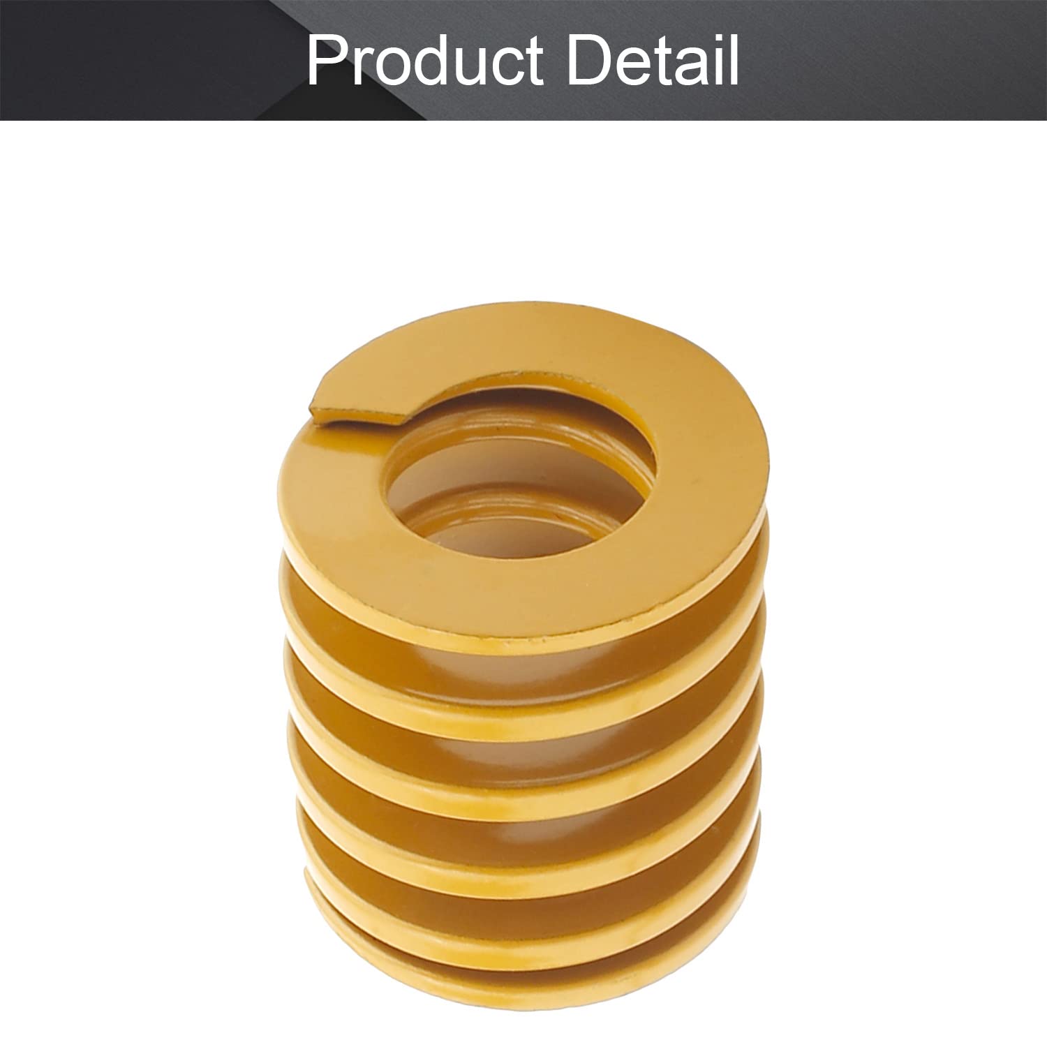MroMax 3D Printer Die Spring - 25mm OD x 25mm Long Yellow Compression Spring for 3D Printer Bed Leveling | Light Load Spiral Stamping Mold Spring | Perfect for DIY 3D Printing Projects & Machine Maintenance