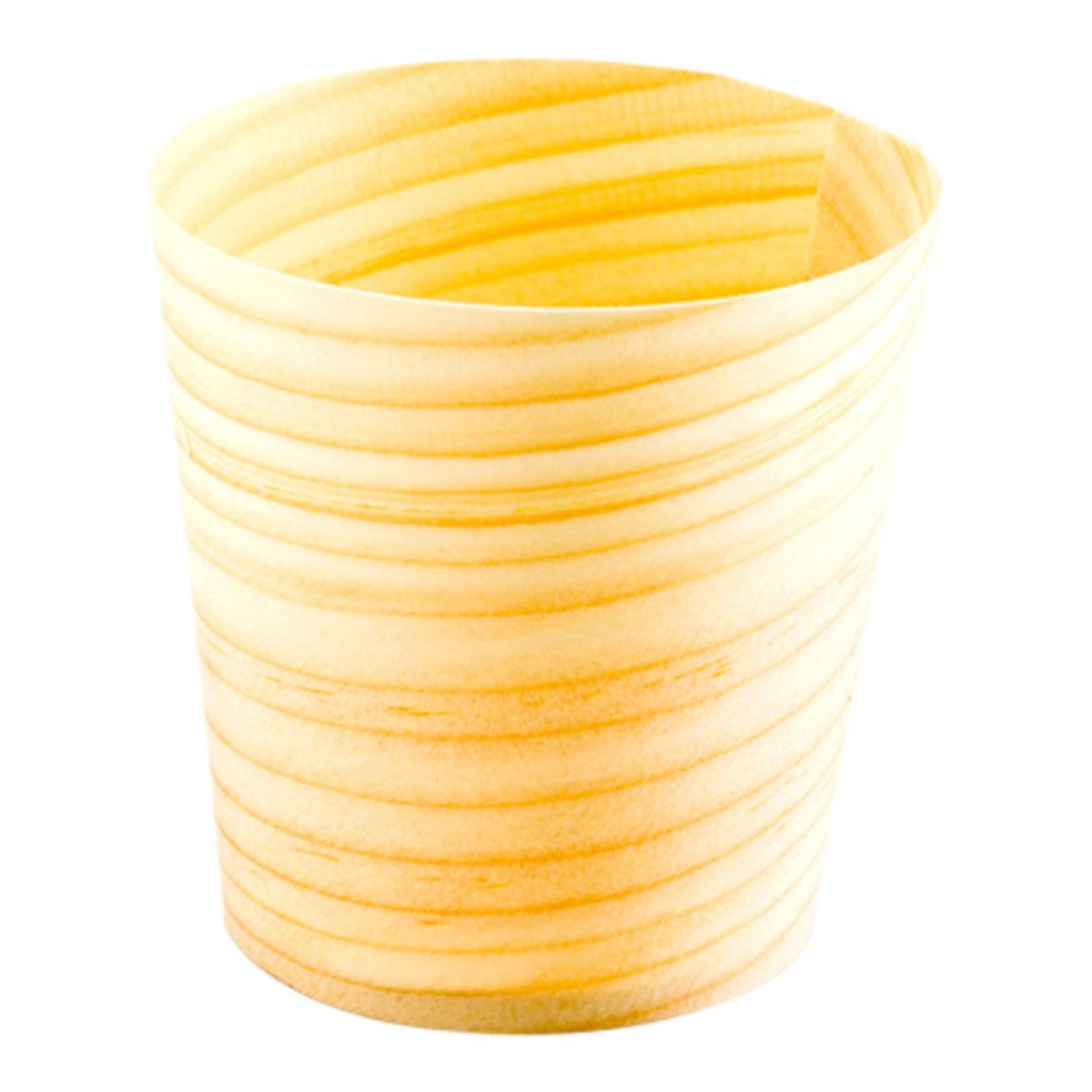 Restaurantware 3oz Appetizer Cups - 200 Pack Disposable Wooden Tasting Cups | Eco-Friendly Shaved Pinewood Dessert Bowls for Catering, Weddings, Parties | Perfect for Samples, Snacks, Ice Cream & Small Bites