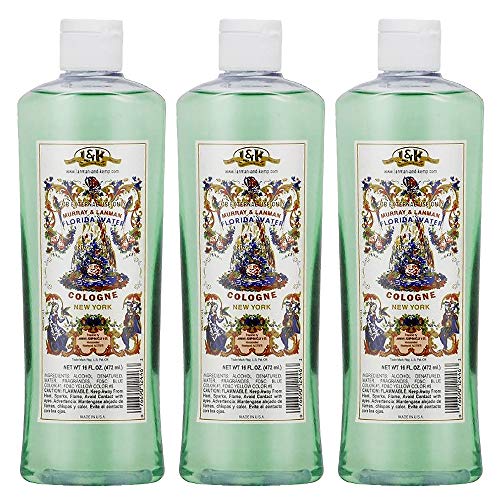 Murray & Lanman Florida Water Cologne Original 16oz (Pack of 3) - Refreshing Floral Scent for Men & Women - Perfect for Aromatherapy, Home Fragrance & Spiritual Cleansing