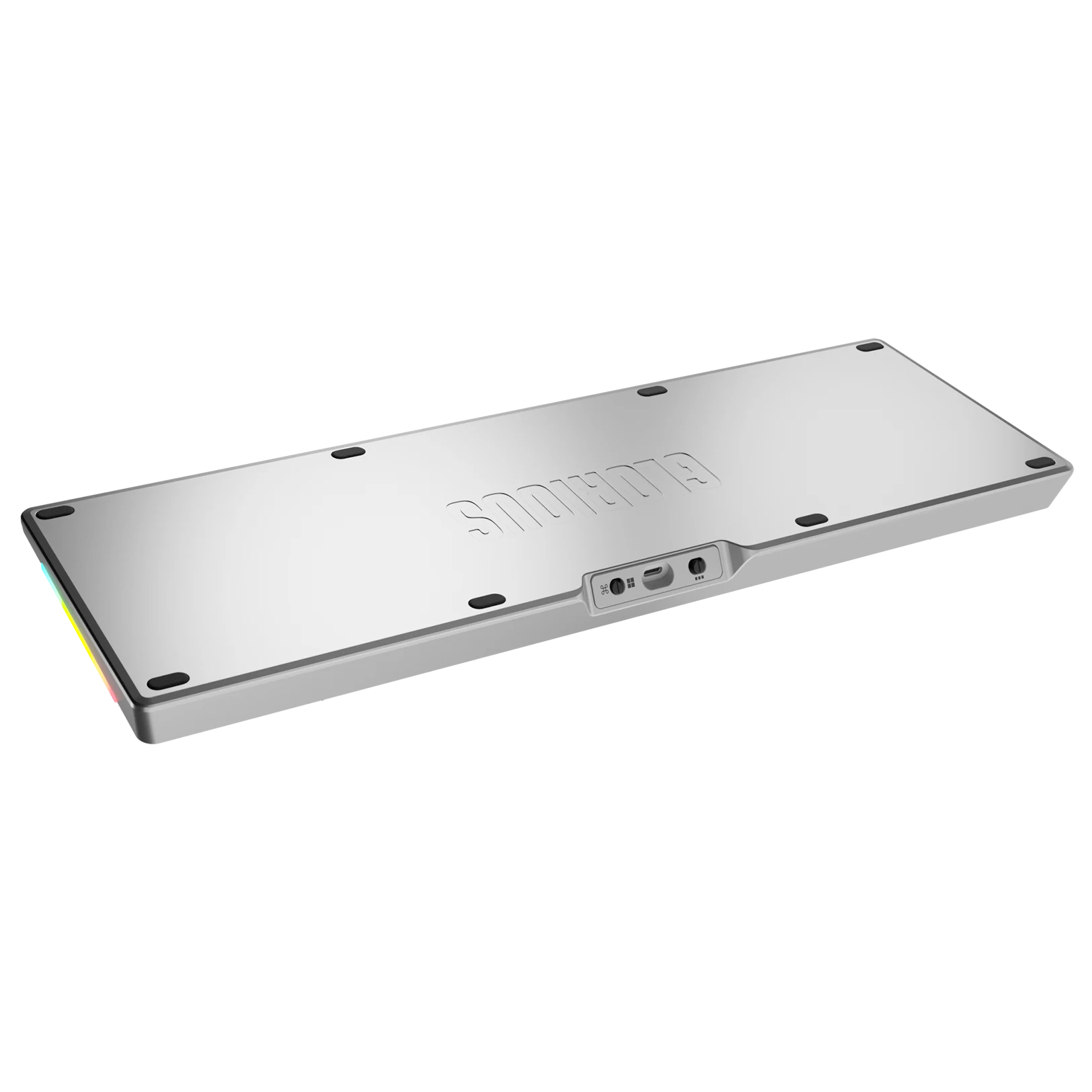 GMMK 3 Mechanical Keyboard Bottom Case - Premium Silver Aluminum Alloy Replacement Part for Custom PC Gaming Setup | Perfect for Keyboard Modding & DIY Enthusiasts