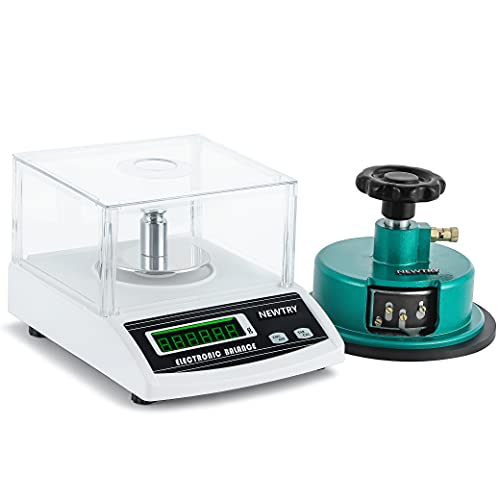 NEWTRY 100g/0.001g Precision Digital Fabric Scale with GSM Function & 0-2mm Disc Sampler - Electronic Textile Weight Balance for Measuring Non-Woven Fabrics, Paper, Textiles (110V) - Perfect for Textile Labs, Quality Control & Fabric Production