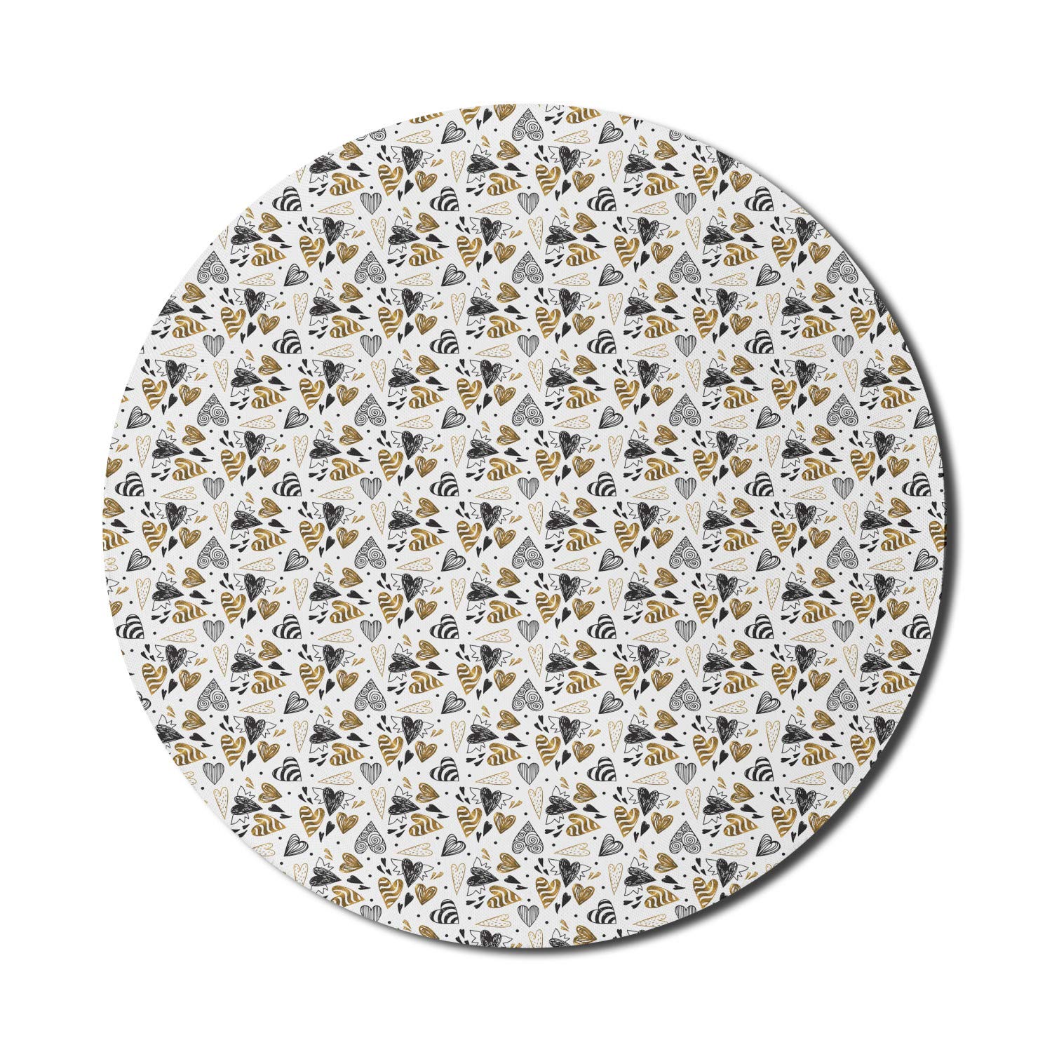 Ambesonne Round Non-Slip Rubber Mouse Pad - 8