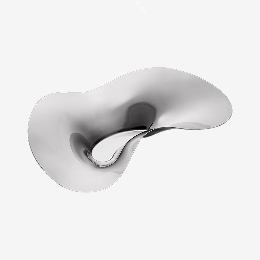 Georg Jensen Indulgence Oyster Tray - Polished Stainless Steel Serving Platter for Seafood, Appetizers & Elegant Entertaining