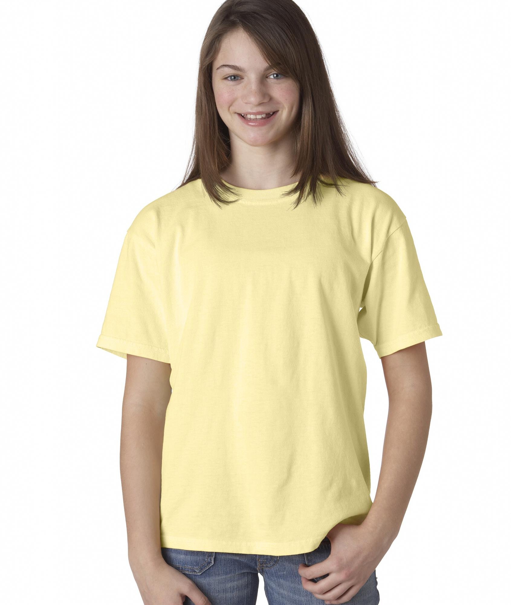 Comfort Colors Youth Garment Dyed Ringspun T-Shirt 9018 - Soft Vintage Washed Cotton Tee for Boys & Girls - Perfect for Casual Wear, School, and Everyday Outfits