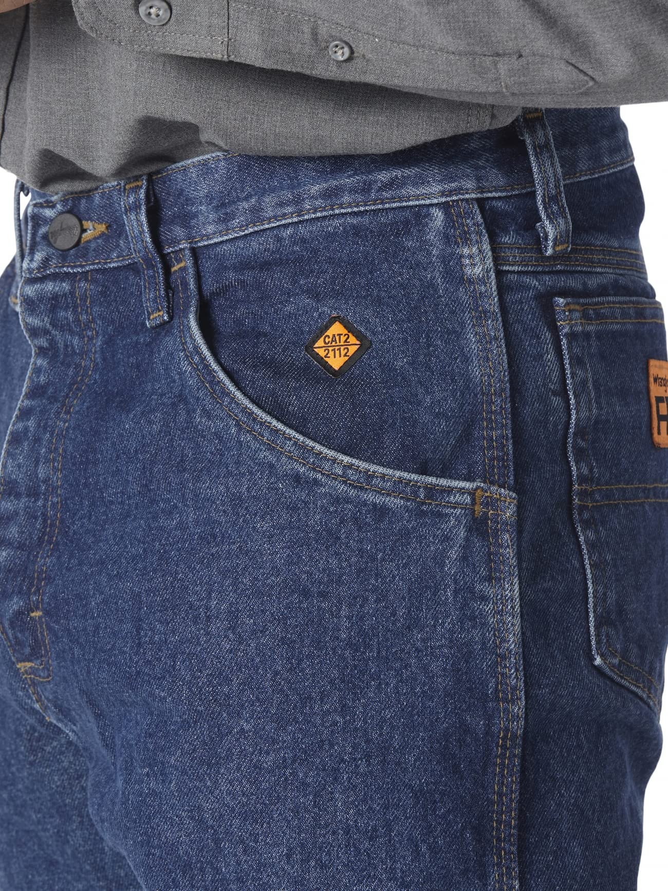Wrangler Men's Riggs Workwear Flame Resistant Relaxed Fit Jeans - Durable & Comfortable for Construction, Oilfield & Outdoor Jobs