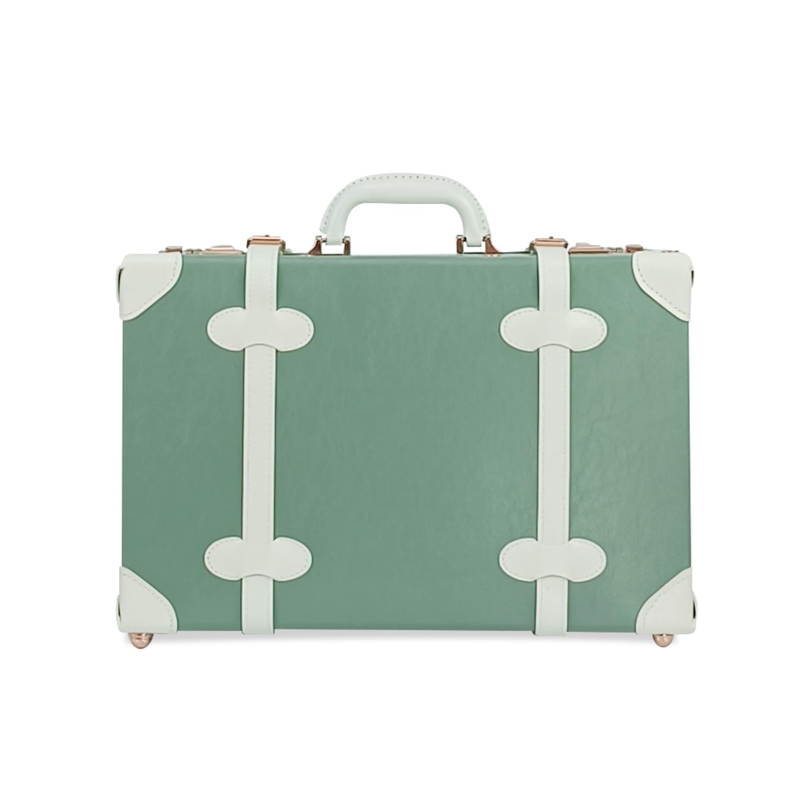 Unitravel Baby Keepsake Case - 18 Inch Handmade Memory Storage Box for Newborns | Vintage Suitcase Style Keepsake Organizer | Perfect for Baby Shower, Baptism, Naming Ceremony & Birthday Gifts (Mint Green) | Nursery Decor & First Year Mementos Storage