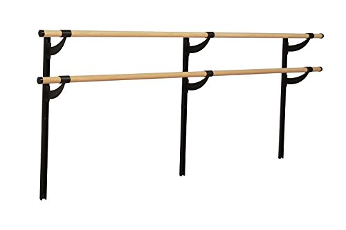 VITA Wall-Mounted Adjustable Ballet Barre - Solid Wood Dance Bar for Home, Studio & Gym - USA Made Exercise Equipment for Kids & Adults - Perfect for Ballet Practice, Stretching, Pilates & Fitness Training
