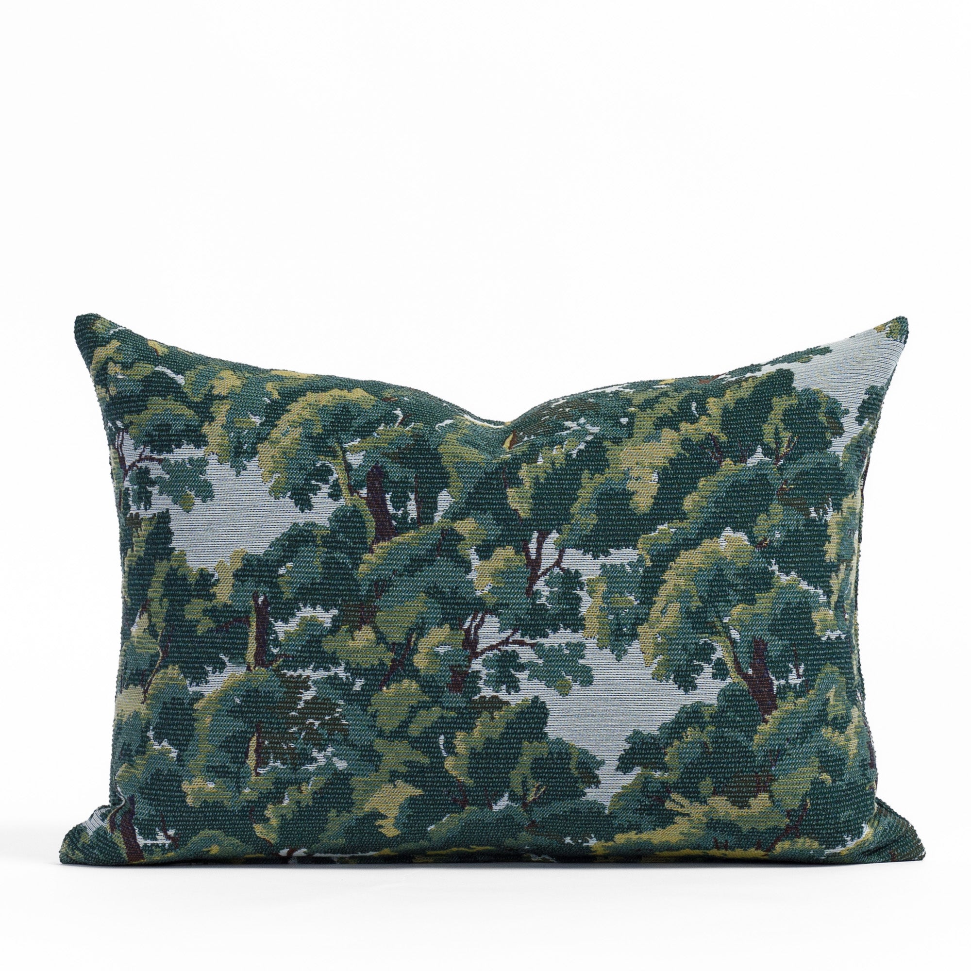 Elora 14x20 Lumbar Pillow for Couch & Bed - Forest Green Decorative Throw Pillow - Supportive Back Cushion for Sofa, Office Chair, or Reading Nook