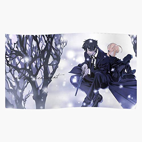 Kineticards Saber Zero Fate Kiritsugu Emiya Killer Magus Anime Kerry Master Wall Art Poster - Anime Home Decor for Living Room, Bedroom & Office