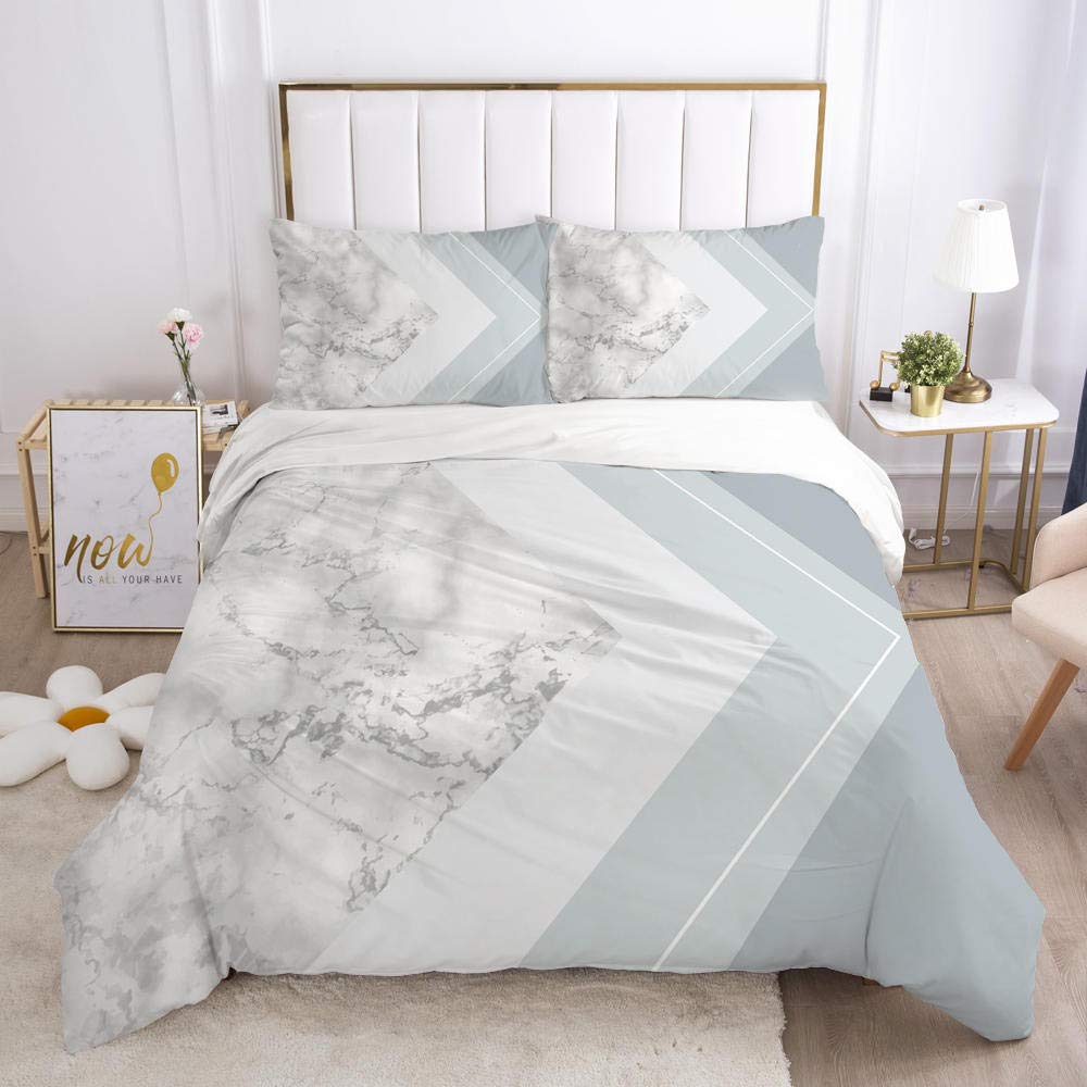 Premium 3D Bedding Set - 4 Piece Comforter Duvet Cover & Pillowcases - Luxury Queen/King Size Bed Linens - Soft & Breathable for All Seasons - Perfect for Master Bedroom, Guest Room & Dorm Decor (010_USA Twin)