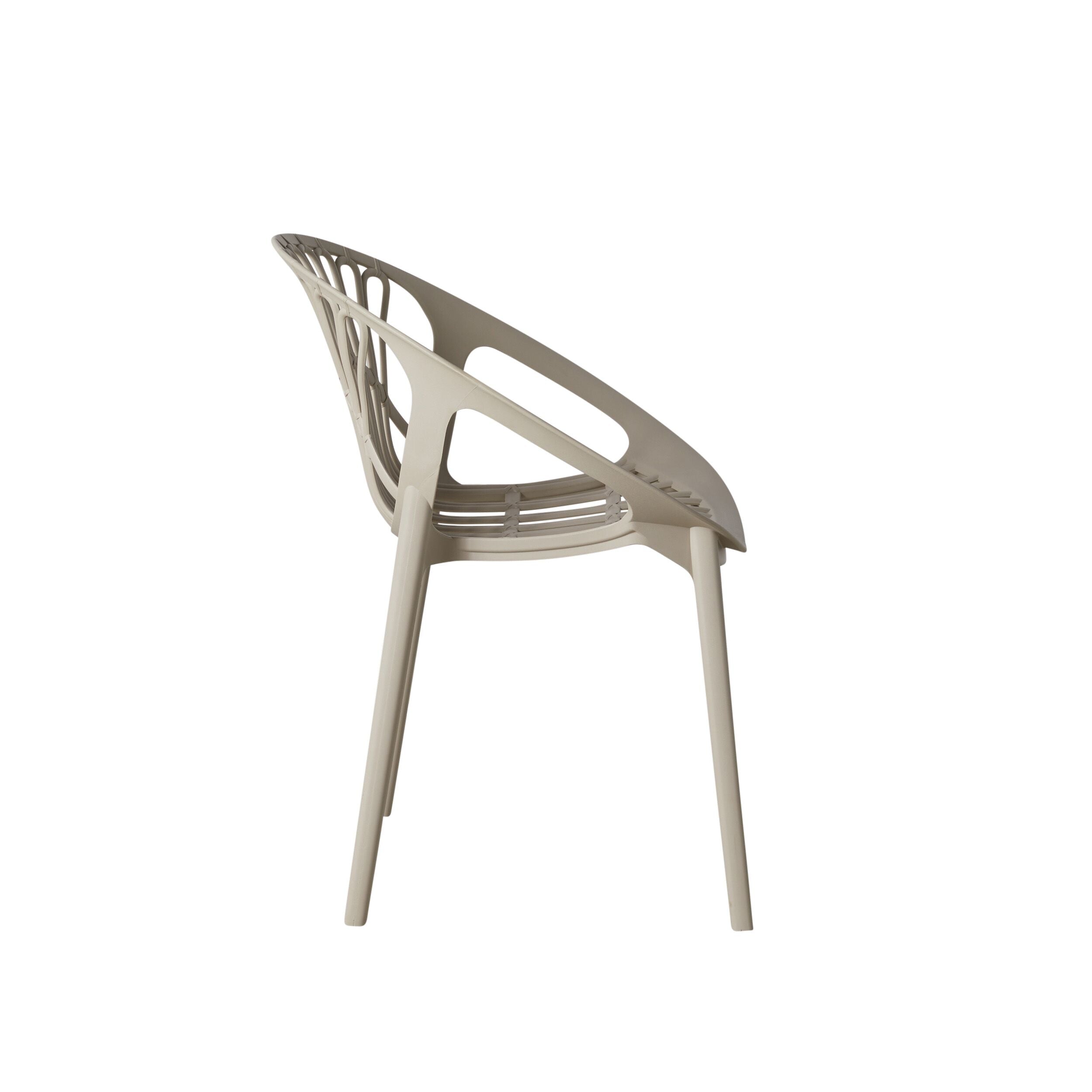 Boheme Dining Chair Taupe - Modern Upholstered Accent Chair for Kitchen, Dining Room, or Breakfast Nook - Comfortable & Stylish Seating for Home Decor
