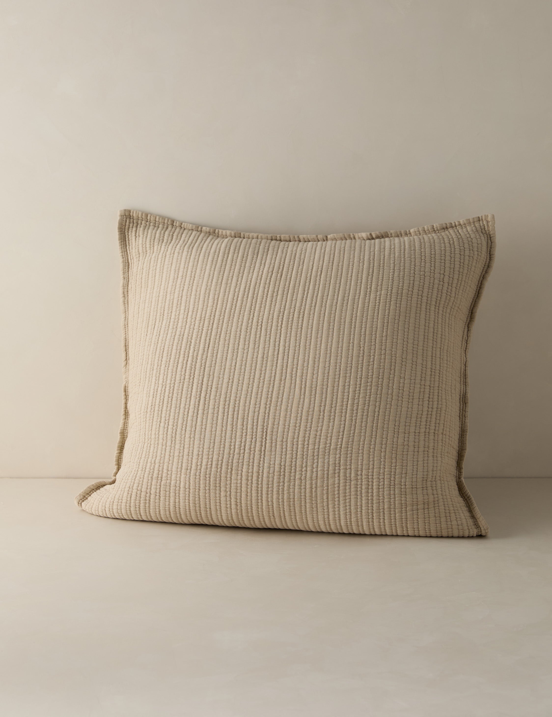 Pom Pom at Home Chatham Cotton Matelasse Euro Sham - Luxury Bedding Pillow Cover for Master Bedroom & Guest Room Decor