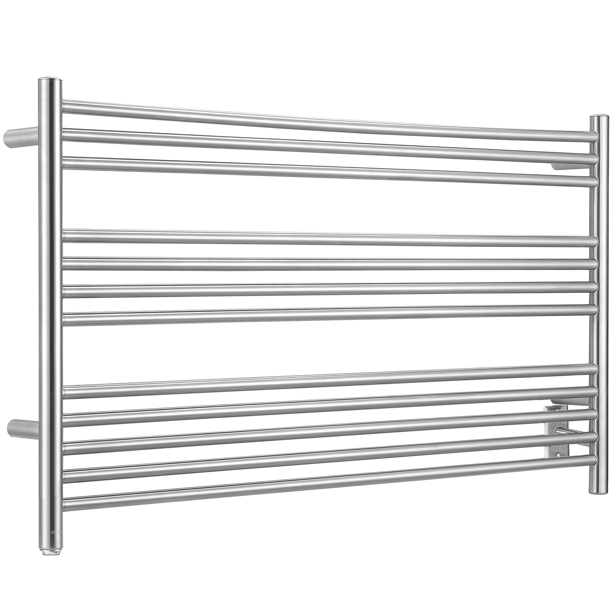Amplify Dual 12 Bar Hardwired & Plug-In Towel Warmer - Brushed Stainless Steel - Perfect for Bathrooms, Spas & Luxury Hotels