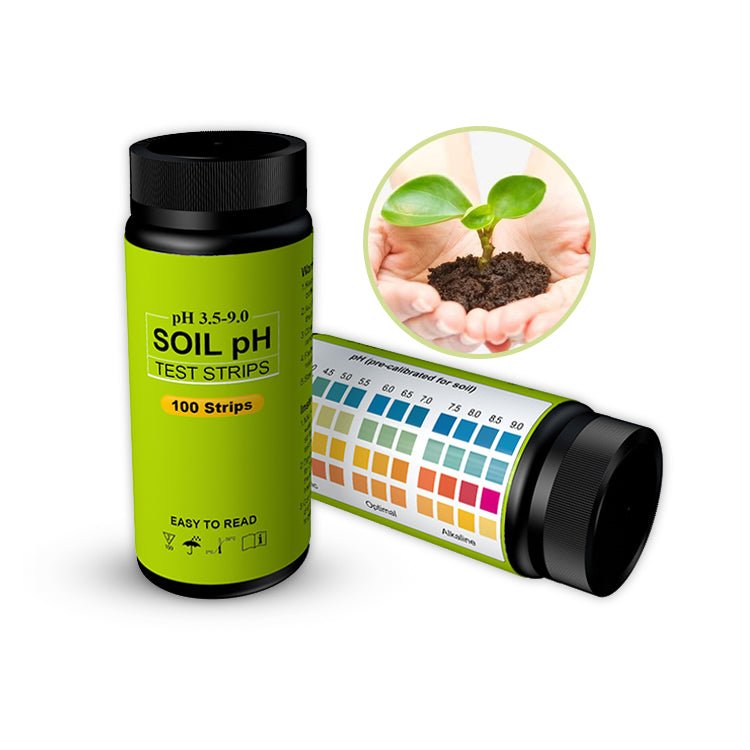 Accurate Soil pH Test Strips 3.5-9.0 Range for Garden, Lawn & Plant Care | Fast Home Soil Testing Kit