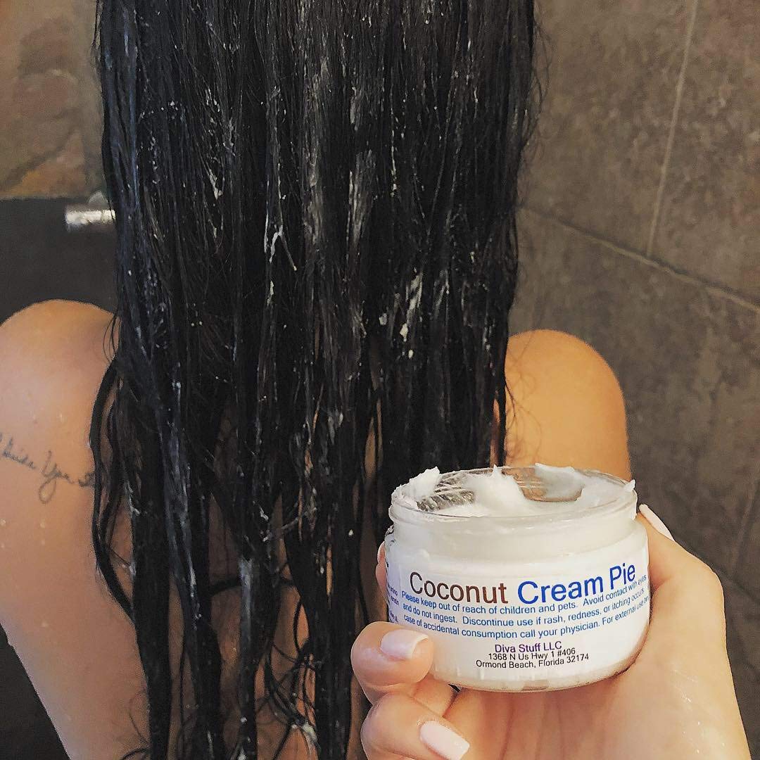 Diva Stuff Coconut Milk Deep Nourishing Hair Treatment - 4oz | Natural Hydrating & Repairing Hair Mask for Dry, Damaged Hair | Perfect for At-Home Spa Days & Post-Color Care