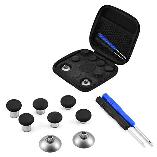 Magnetic Thumb Stick Joystick Cap for PS4 & Xbox One Controller - Mini Mobile Gaming Thumbstick Replacement Kit - Perfect for FPS, Racing & Action Games