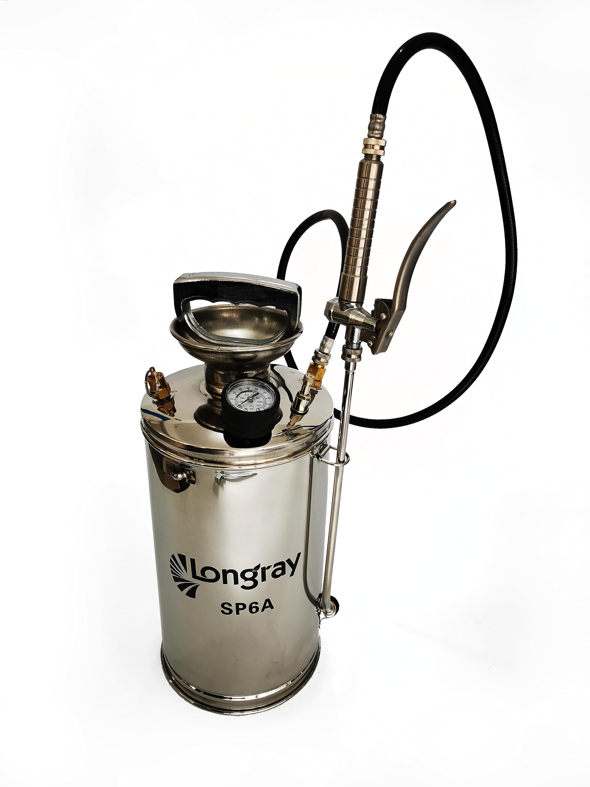 1.5-Gallon Stainless Steel Hand Pump Sprayer for Garden, Lawn & Cleaning | Durable Outdoor & Indoor Spray Bottle for Pesticides, Fertilizers & Watering